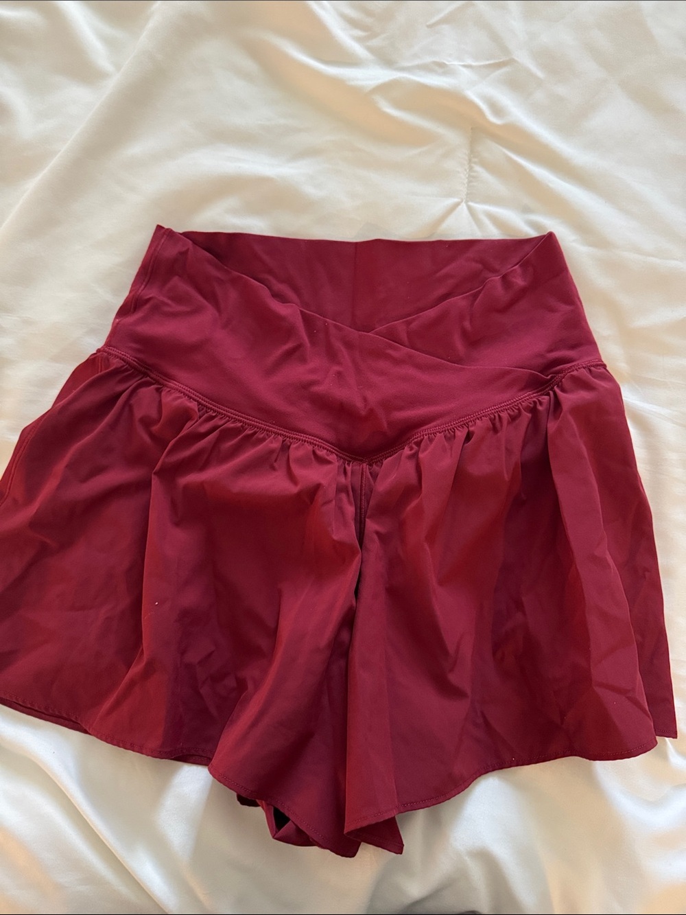 aerie Wine Red Athletic Skort Shorts